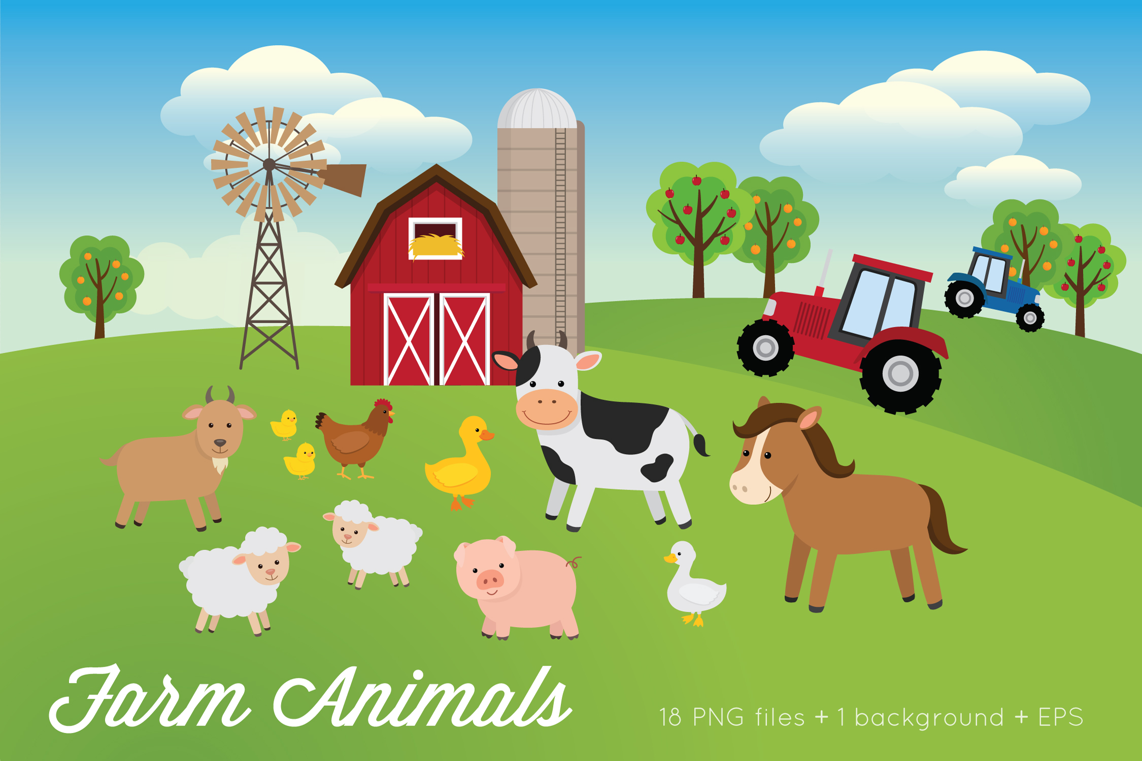 Farm Animals Clipart.