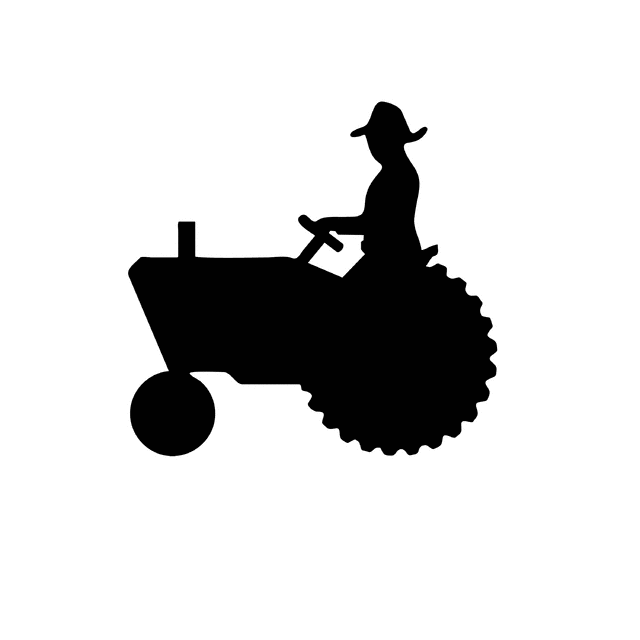 Tractor Silhouette Clip Art Farm Equipment Silhouette #D47YcR.