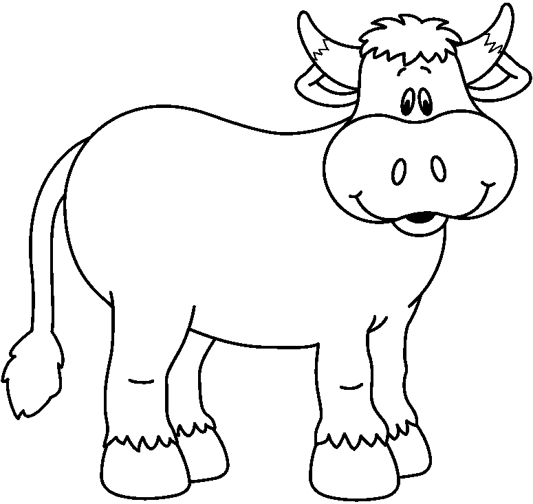 Ox clipart black and white free.