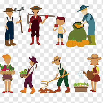 Farmworker cutout PNG & clipart images.