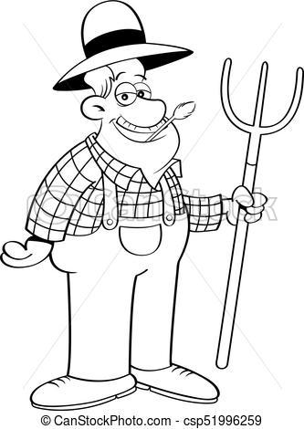 Farmer clipart black and white 2 » Clipart Portal.