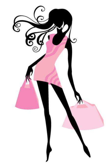 Fashion model clip art.