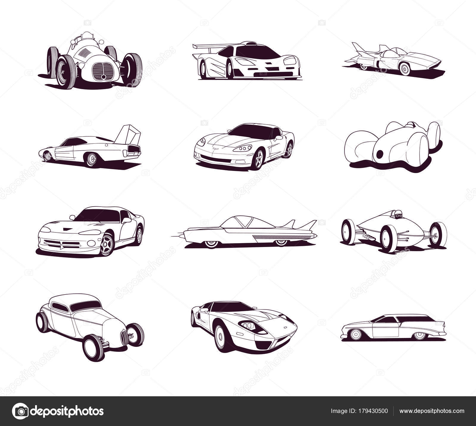 Clipart: fast car.