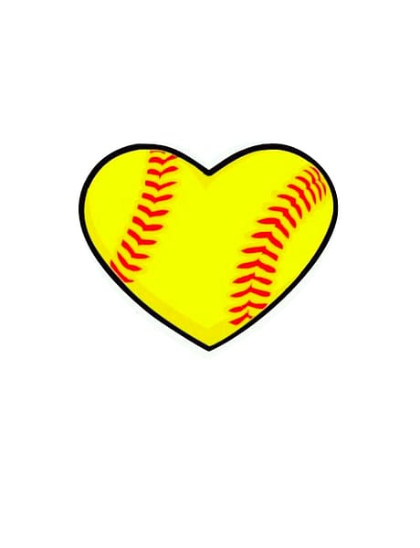 Softball Heart Baseball Sport , Navy Softball transparent.