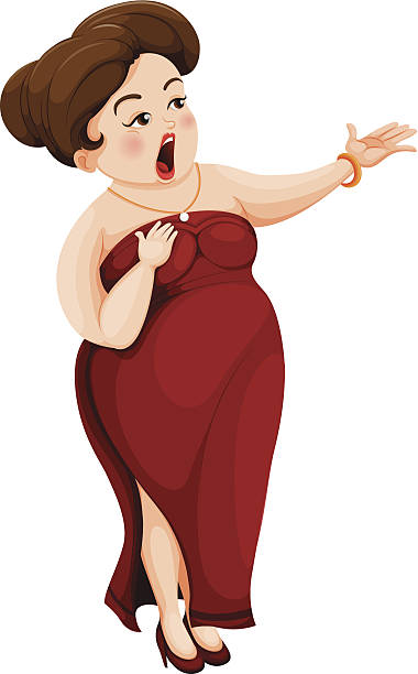 Best Fat Lady Singing Illustrations, Royalty.