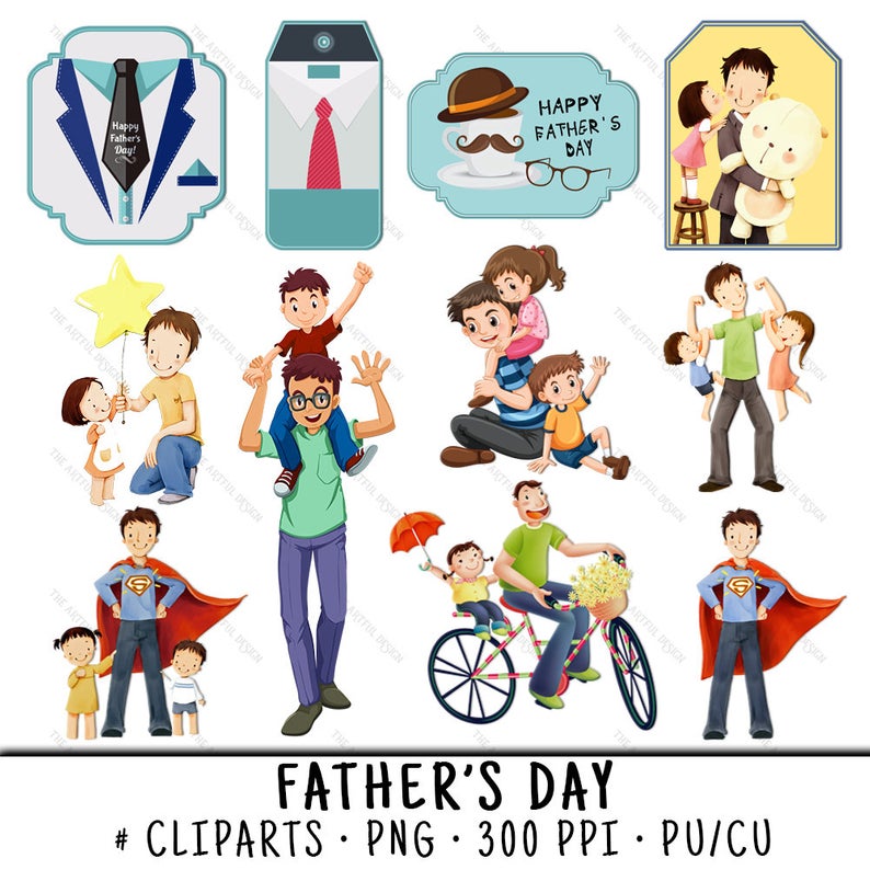Fathers Day Clipart, Father Clipart, Dad Clipart, Fathers Day Clip Art,  Fathers Day PNG, Father Clip Art, Dad Clip Art, Father's Day.