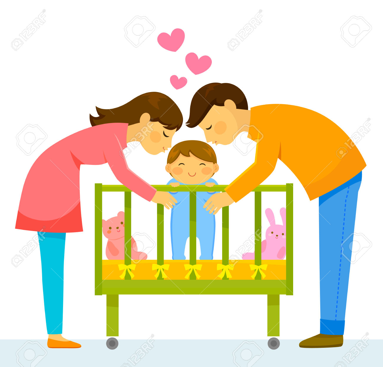 Father Mother And Baby Clipart.