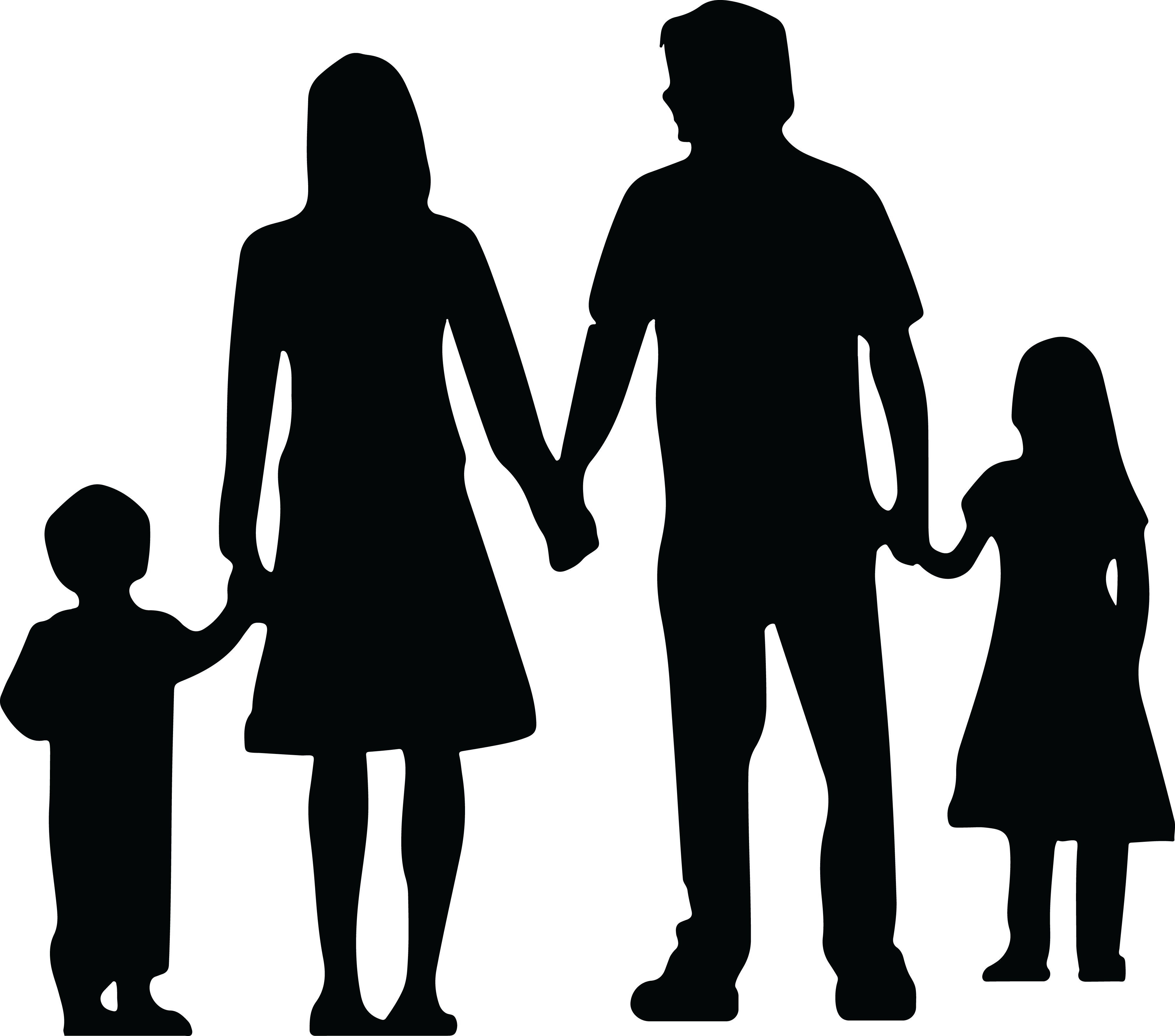 Family Silhouette Daughter Father Clip art.