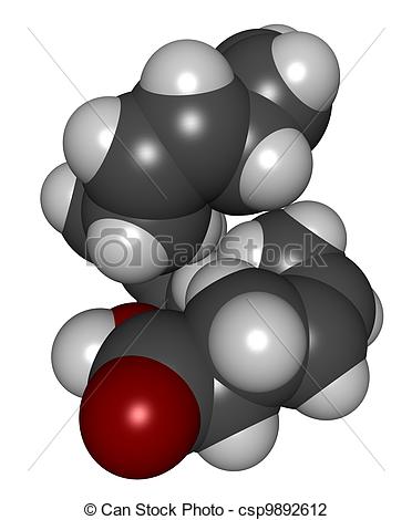 Clip Art of Docosahexaenoic acid (DHA, omega.