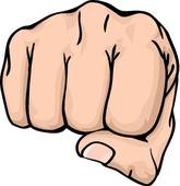 Clip Art Woman Fist Pump Clipart.