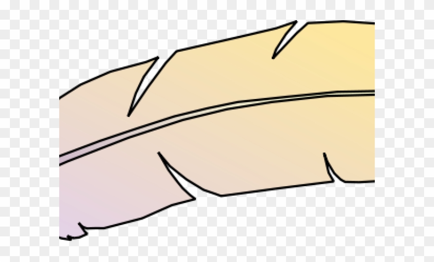 Simple Clipart Feather.