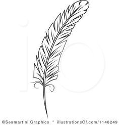 Feathers clipart black and white 1 » Clipart Station.