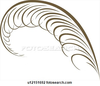 Tribal Feather Clip Art.