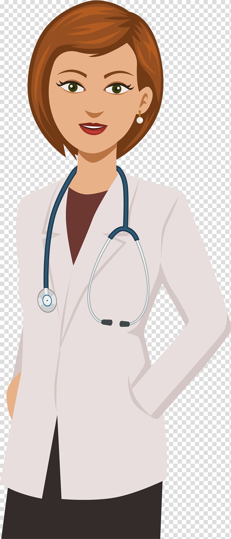 Médico, Hospital, Doentes E Etc - Doctor Clipart Girl - 488x1024 Png 81A