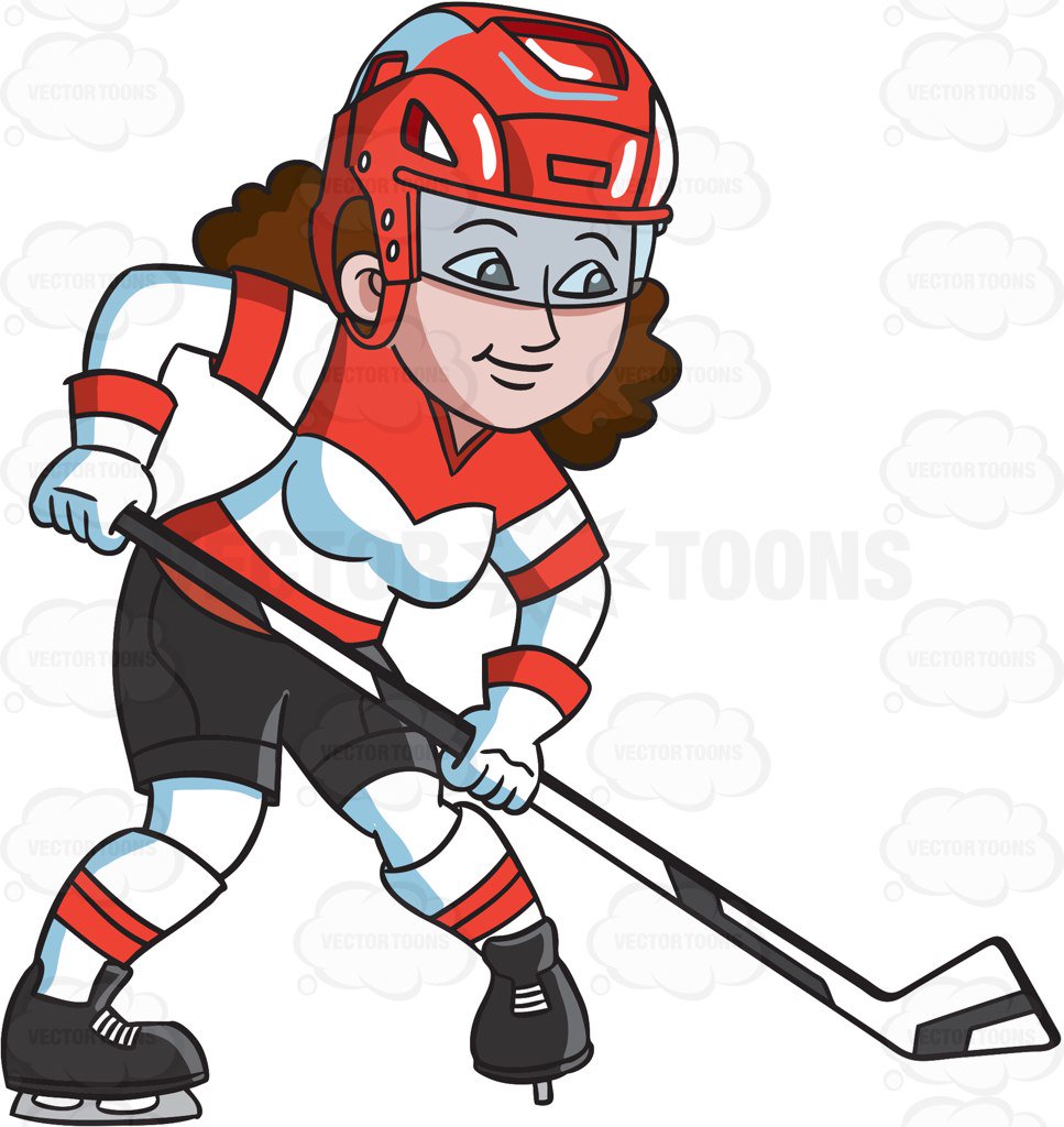Female hockey player clipart 9 » Clipart Station.