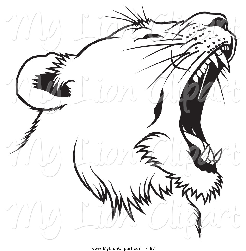 free lioness head clipart black and white 20 free Cliparts ...