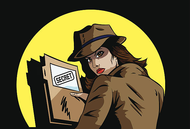hot cartoon female spy agent comic