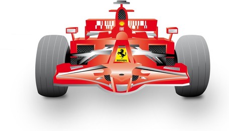 Ferrari f1 clipart hd.