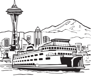 Space Needle And Ferry Clip Art at Clker.com.