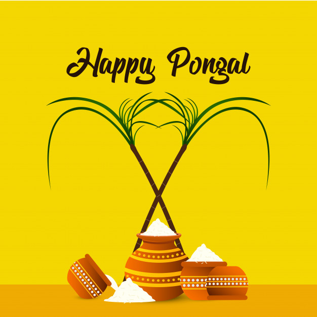 Happy pongal festival background.