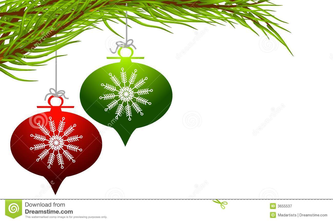 Christmas Ornaments Clipart.