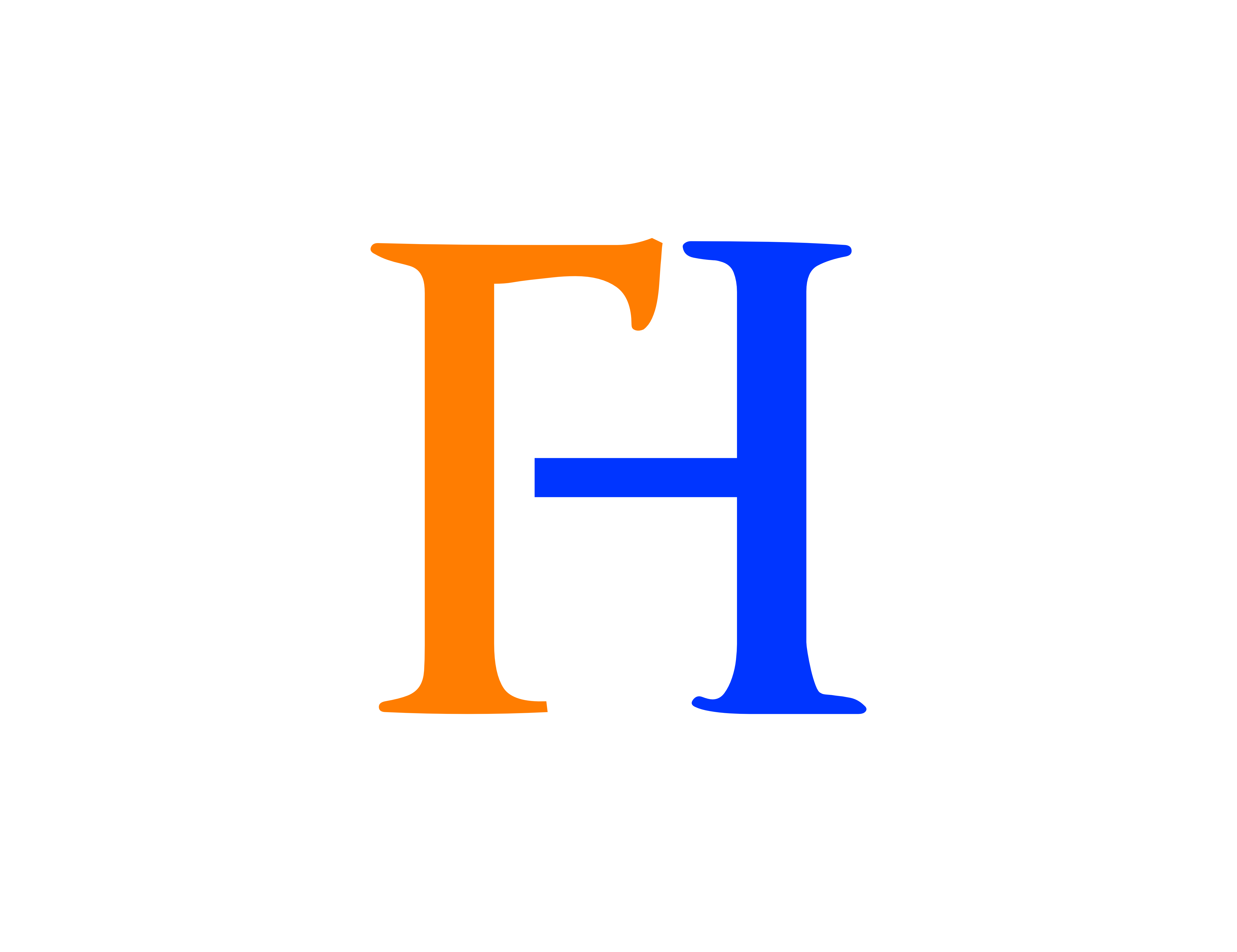 Initial Letter FH Logo.