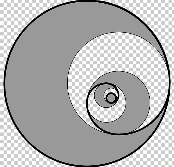 Circle Golden Spiral Fibonacci Number Golden Ratio PNG.