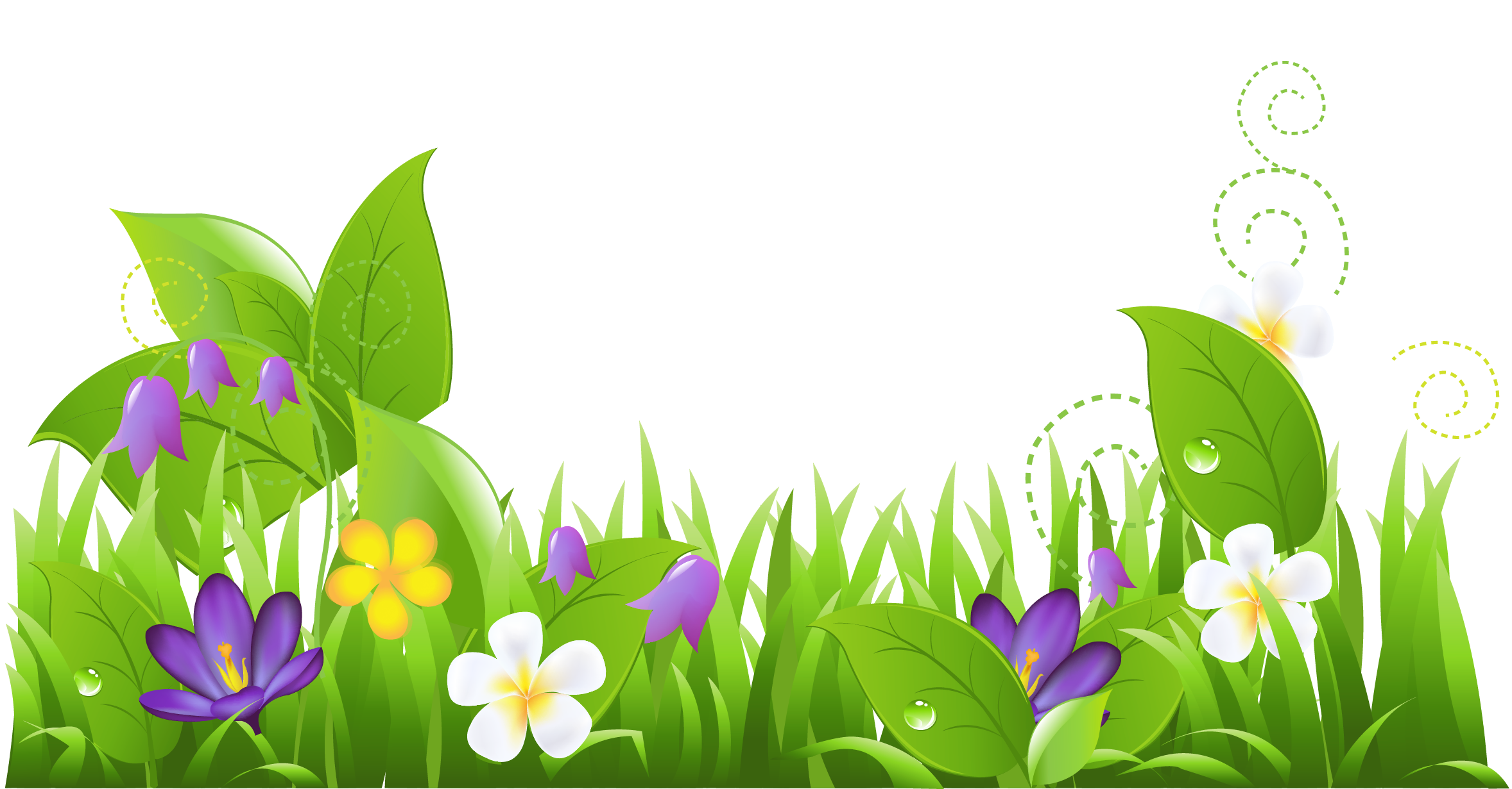Field Of Flowers Clipart.