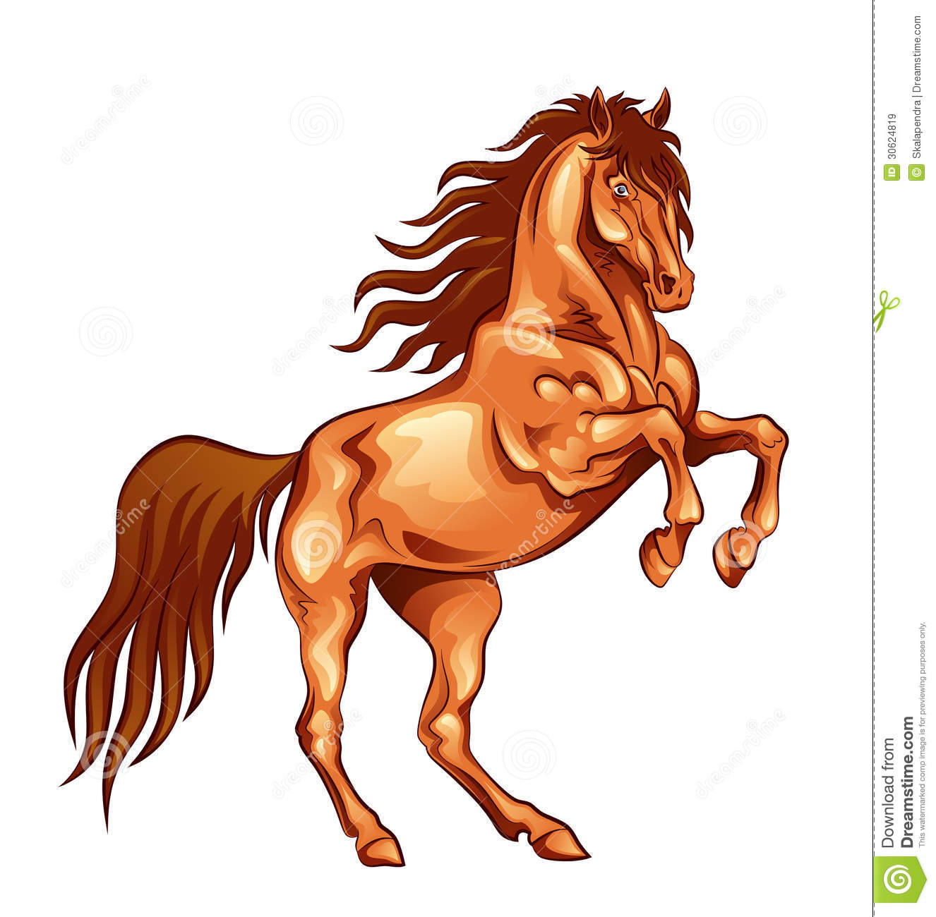 Fiery Horse Royalty Free Stock Images.