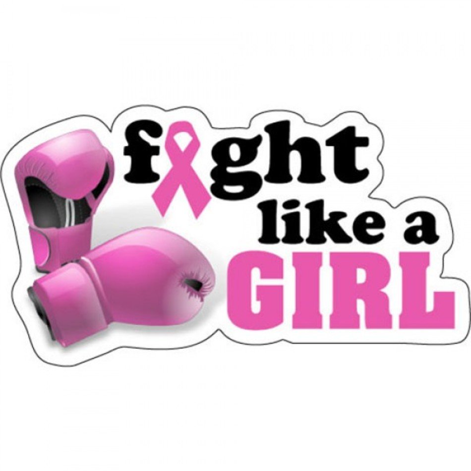 Fight Like A Girl Clipart Breast Cancer free image.
