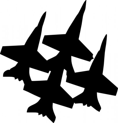 Fighter jets clipart.