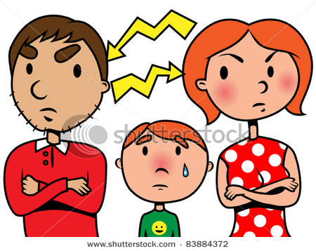 Parents Fighting Clipart.