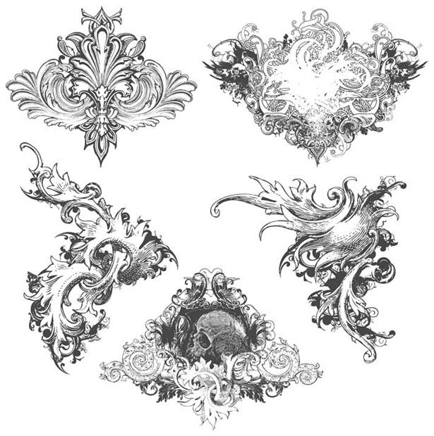 download filigree brushes photoshop