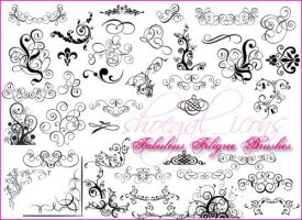 download filigree brushes photoshop