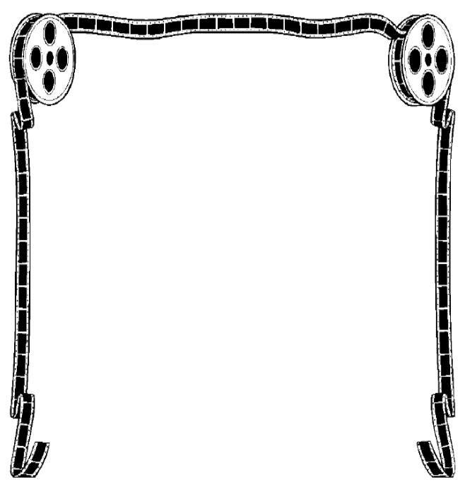 Movie Reel Clipart Border.