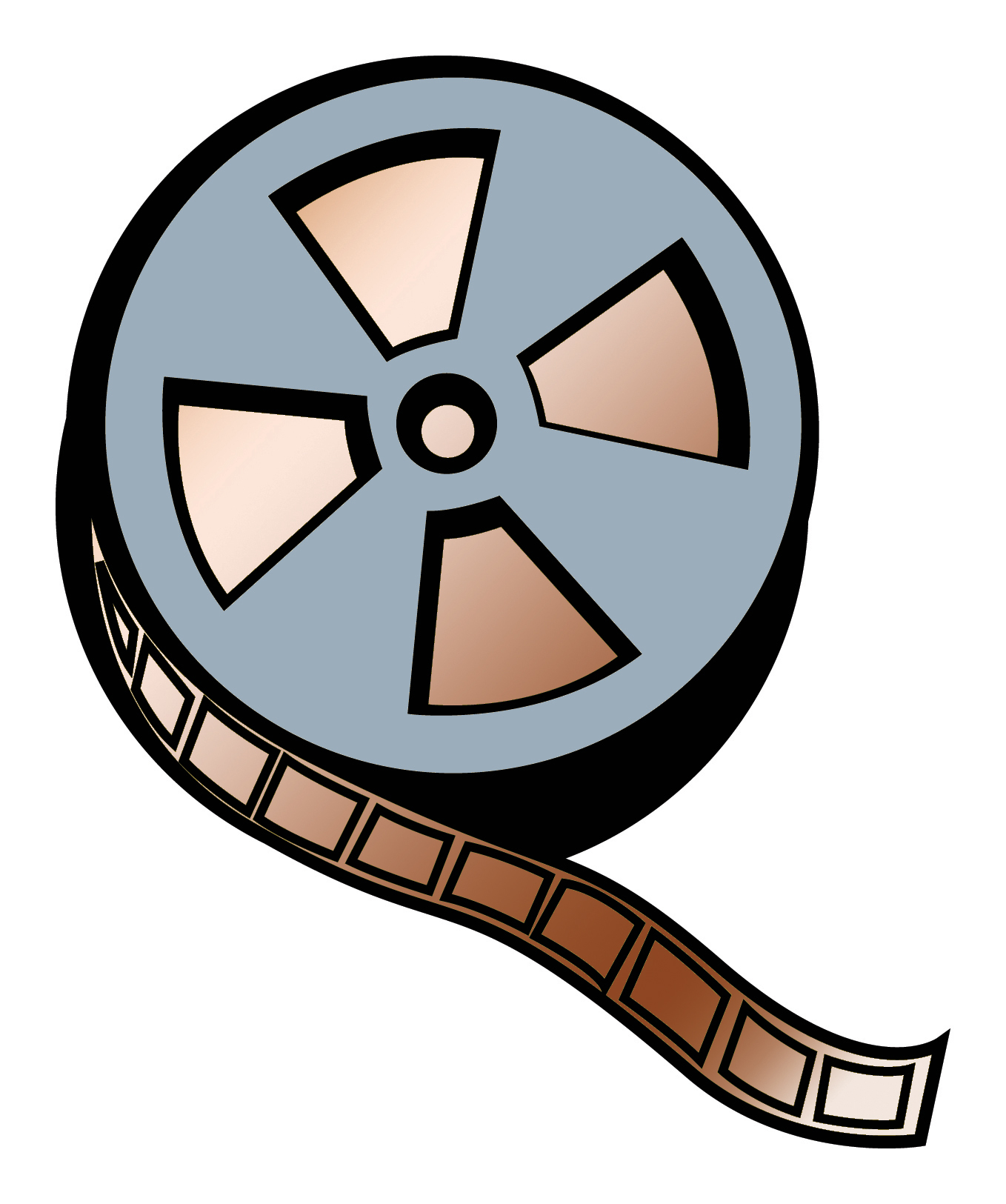 Animated film reel clipart.