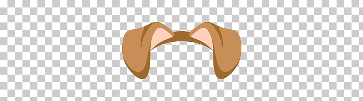 Ilustración de oreja de perro, lindo orejas de perro filtro.