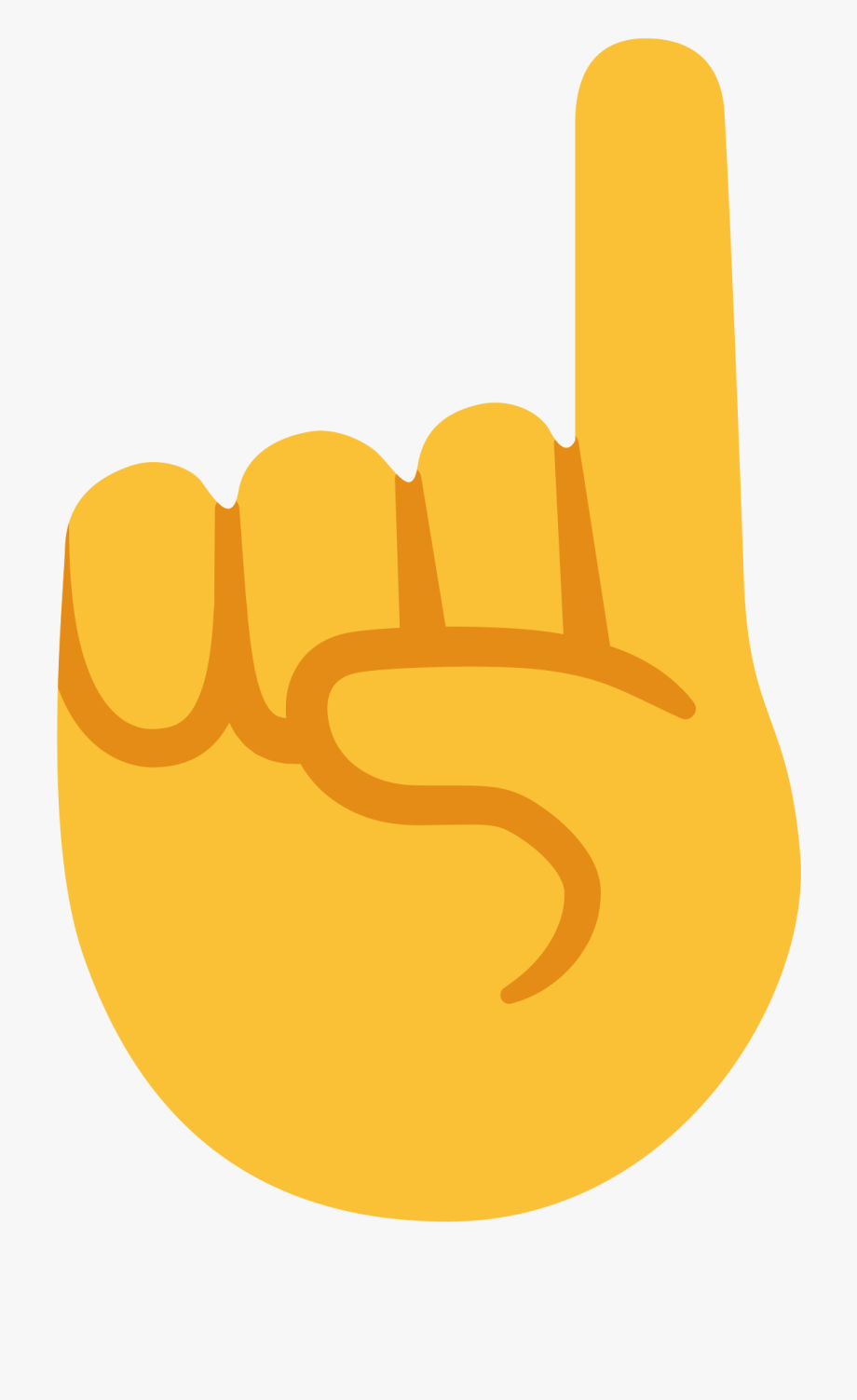 Finger Up Emoji Clipart.