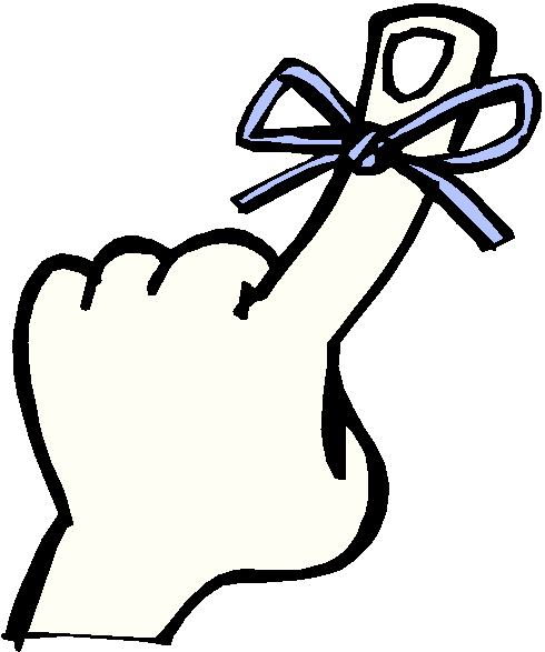 Finger with string reminder clipart free clip art images image #14037.