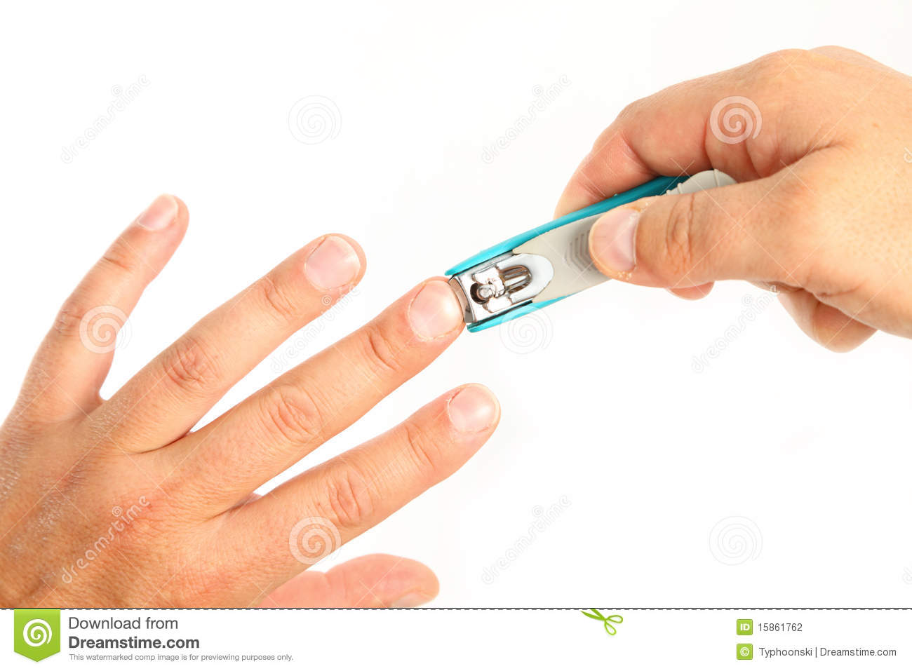 Clip Art of Finger Nails Being Trimmed - wide 4