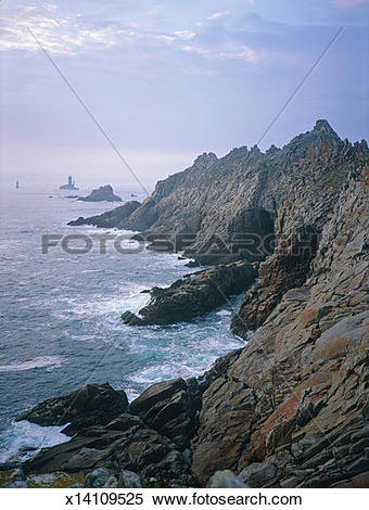Stock Image of France, Brittany, Finistere, Cape Sizun, Pointe du.