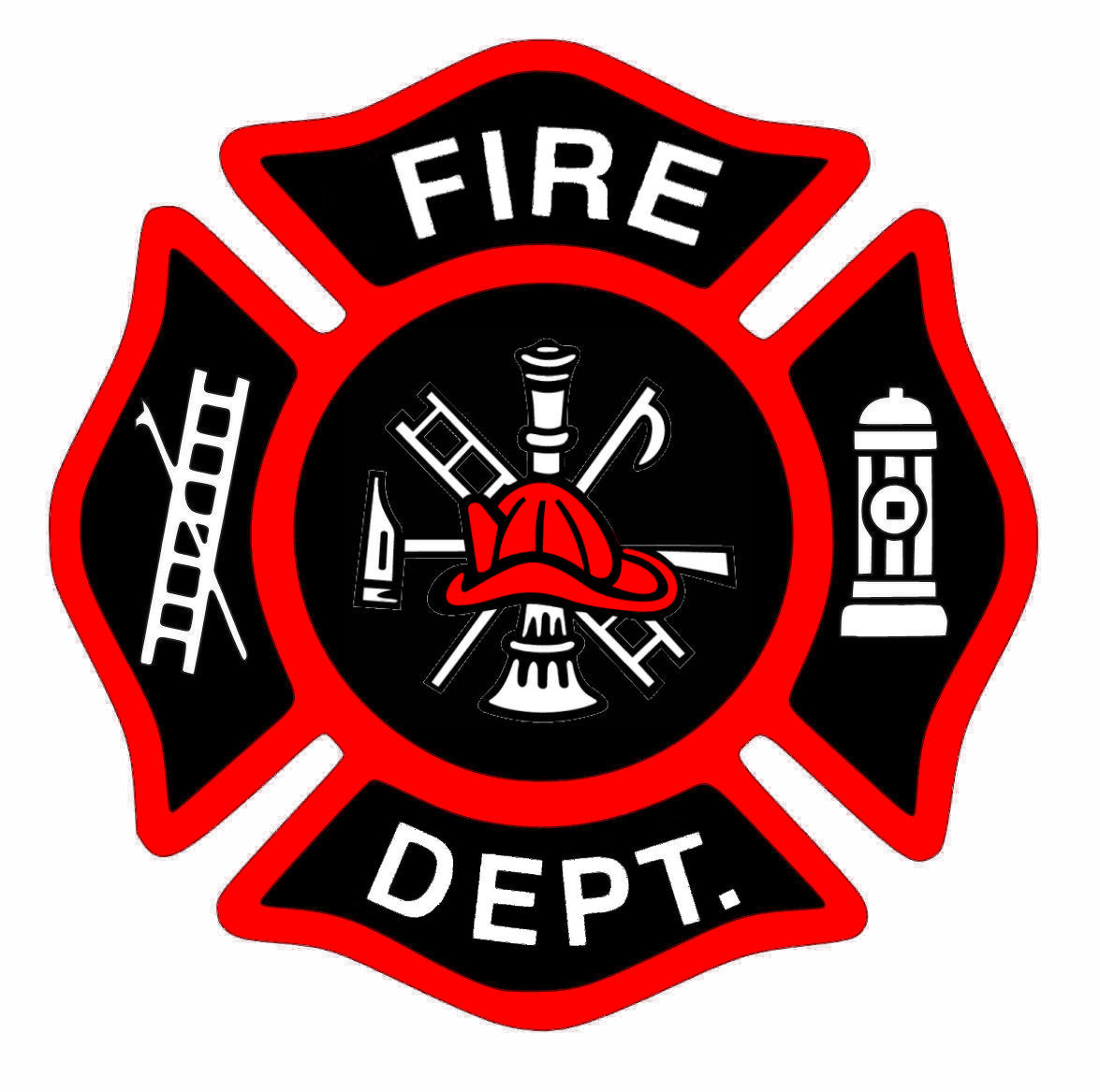 Fire Department Badge Outline Svg