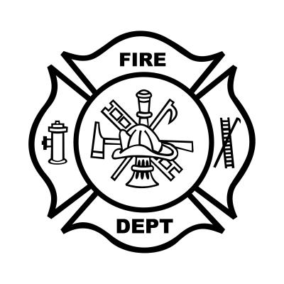 fire badge clipart outline - Clipground