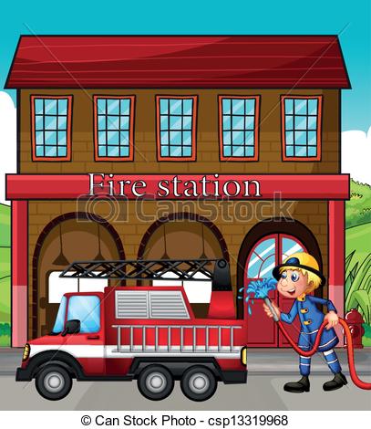 Fire station Stock Illustrations. 2,751 Fire station clip art.