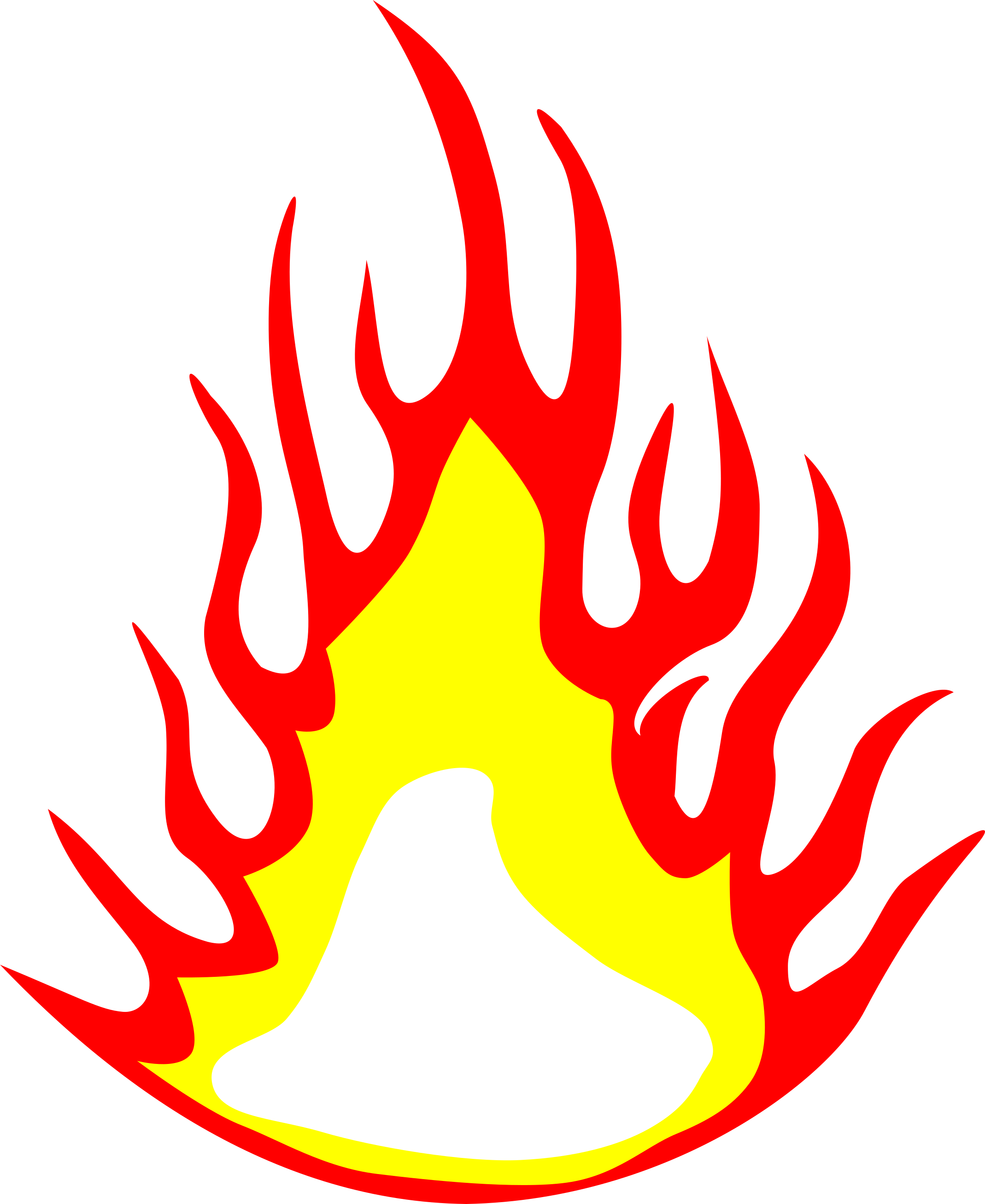 5 Fire Flame Clipart (PNG Transparent).