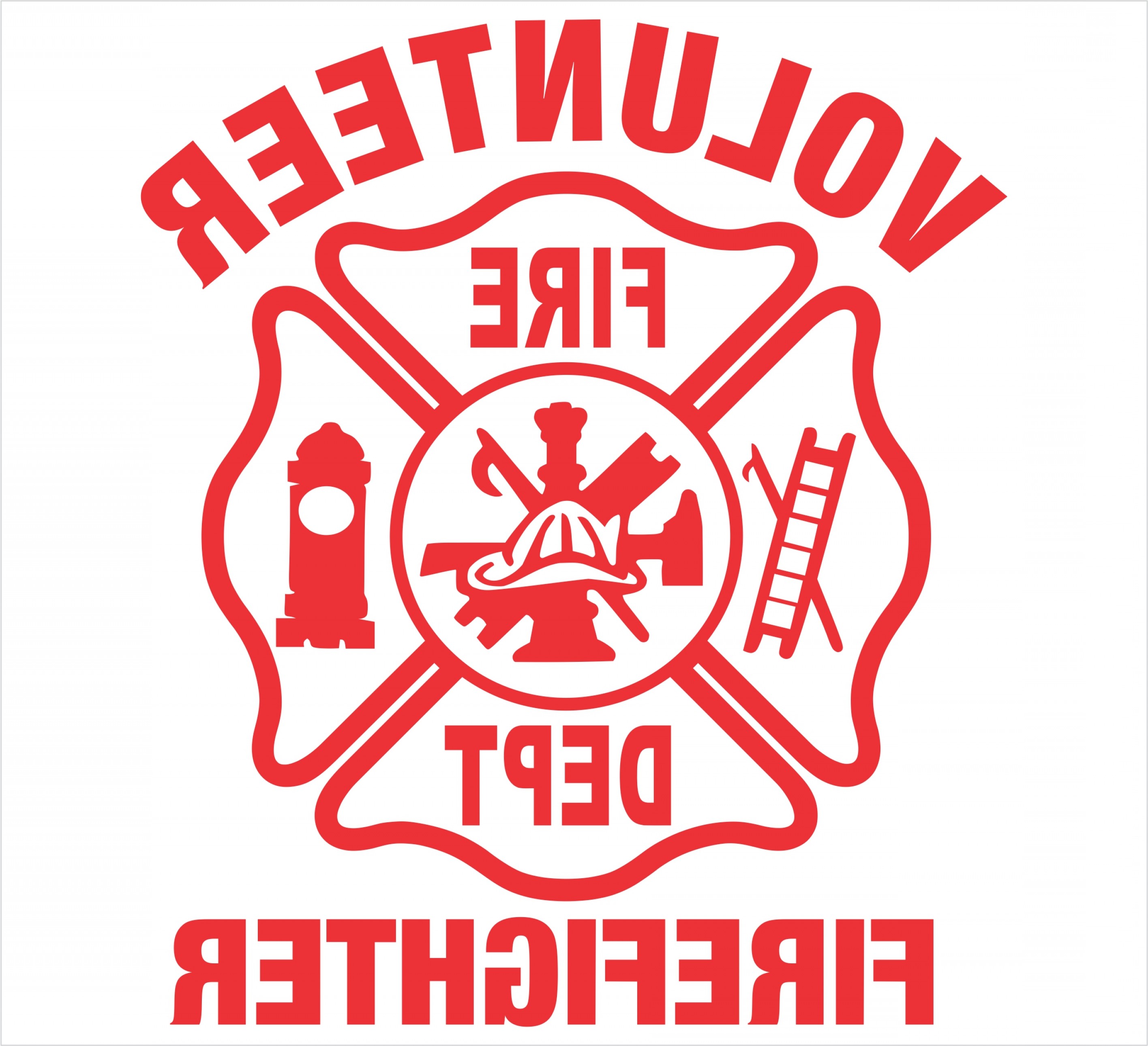 Free Fire Department Maltese Cross Clipart.