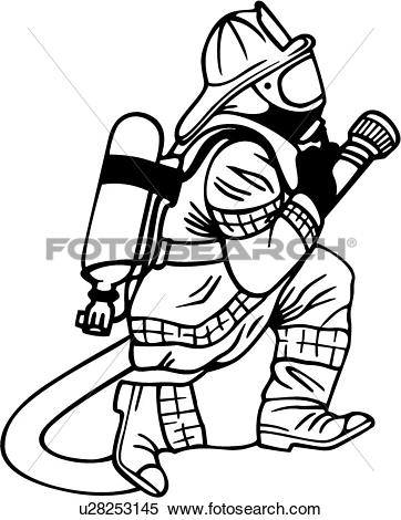 Clipart of , department, emergency, emergency services, fighter.