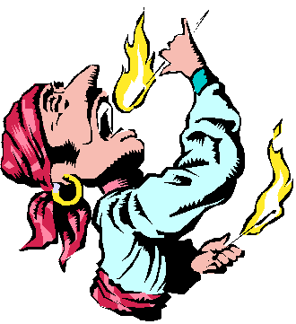 Fire eater clip art.