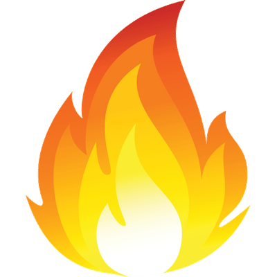 Cartoon Fire Flames Emoji Png Transparent.