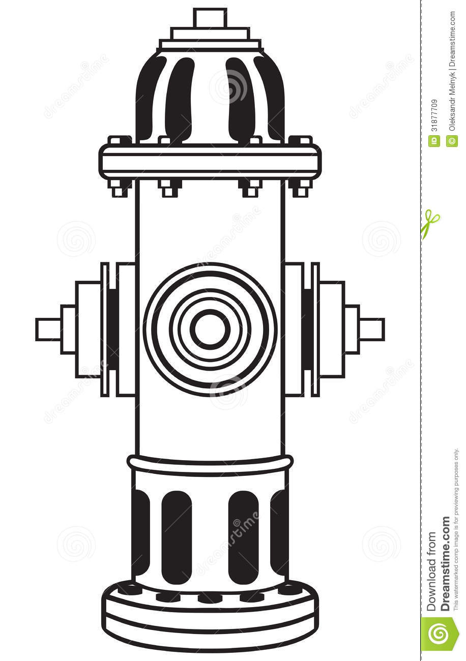 Fire hydrant clipart outline.